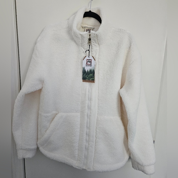 Avalanche Jackets & Blazers - White Sherpa Fleece Jacket